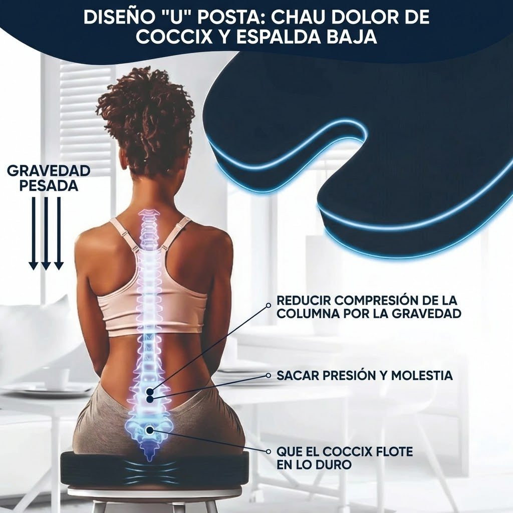 ErgoComfort Seat - Almohadón ortopedico