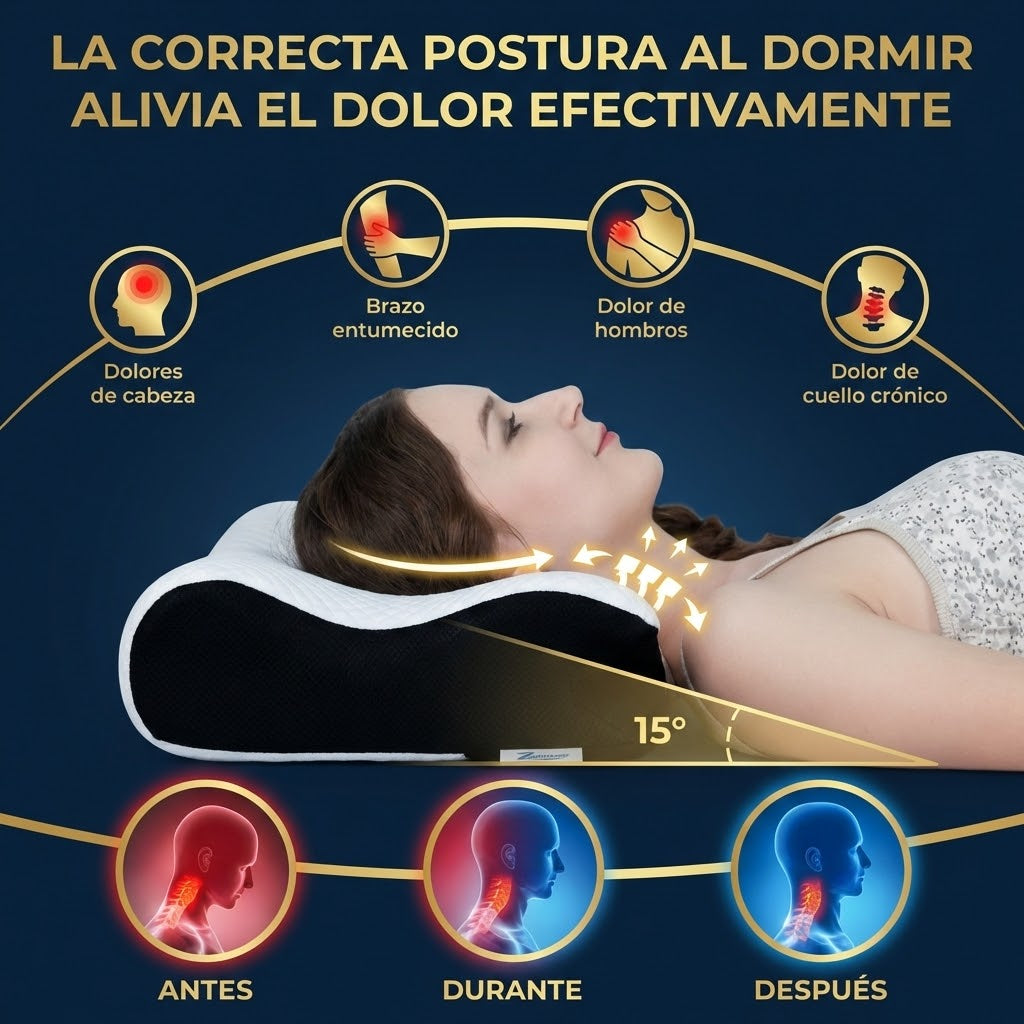 ErgoCountour Pro - Almohada Cervical Premium